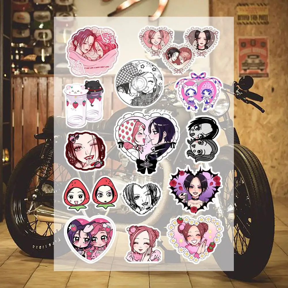 Shojo Manga Nanas Strawberry Waterproof Vinyl Stickers for Car Motorcycle Bike Skateboard Laptop Bottle Phone