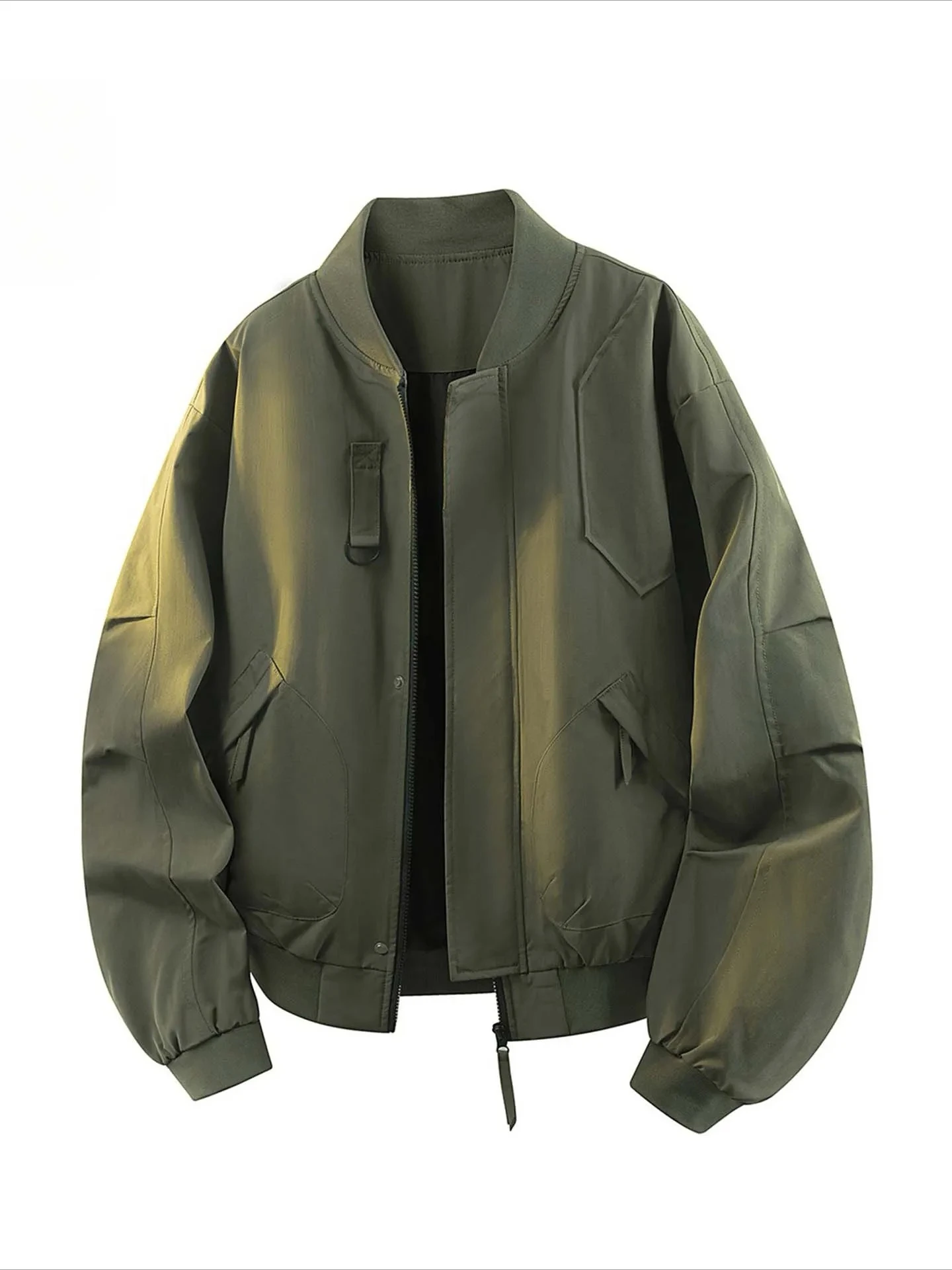 

Men's Jaet 2026 Spring Autumn Casual Loose Warm Flight Jacket for Plus Size Men Fashion Urban Sle Zipper Closur