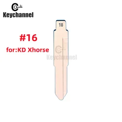 Keychannel 10PCS Universal Car Key Blade #16 KD Flip Key Blank for KEYDIY Xhorse Remote for Mitsubishi Wuling FAW Haima SOUEAST