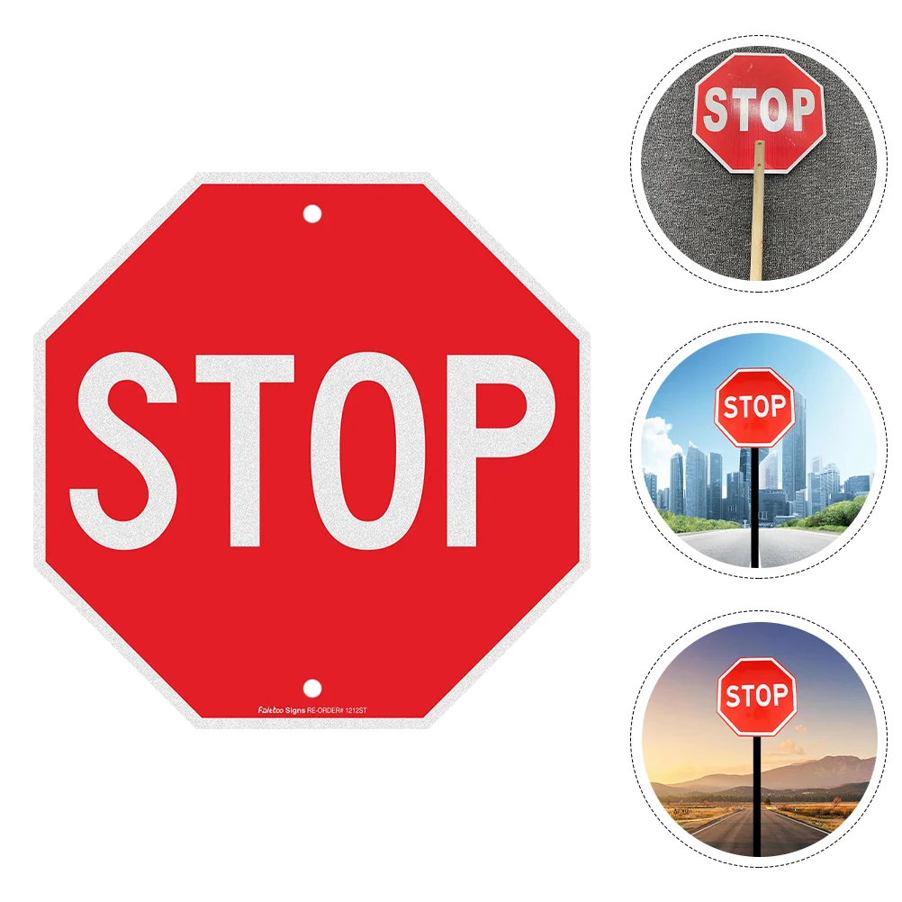 

STOP Sign Traffic Safety Road Lightweight Reflective Warning Board for Aluminum Plate