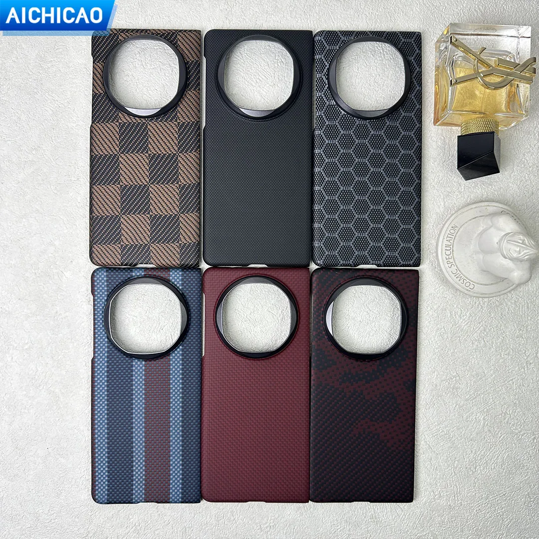 ACC-Real Carbon Fiber Phone Case For huawei mate x6 Aramid Fiber  Ultra thin and lightweight anti fall business shell