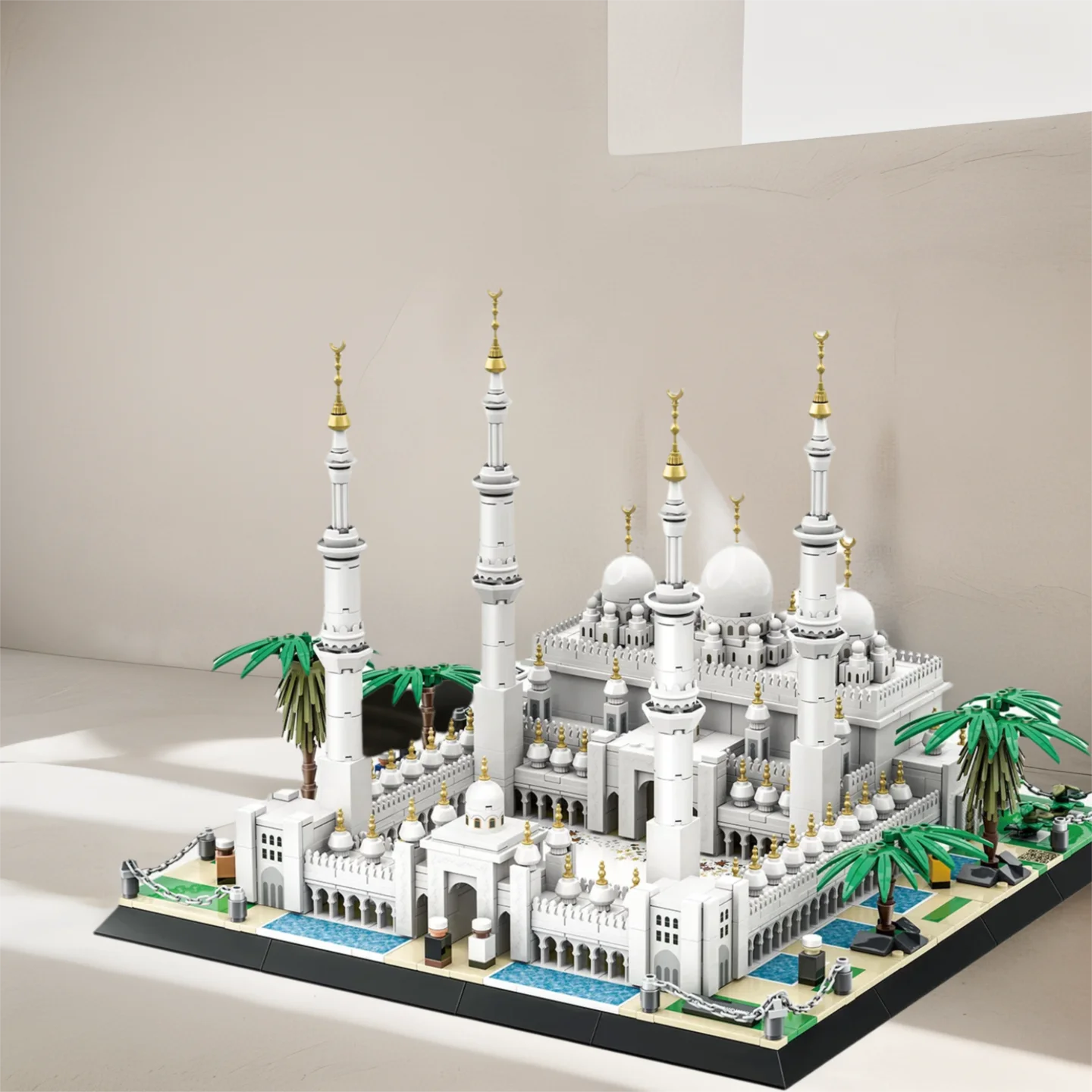 Creative United Arab Emirates Architecture UAE Sheikh Zayed BinSultan Nahyan Mosque Building Block Model Sets Brick Toy For Gift