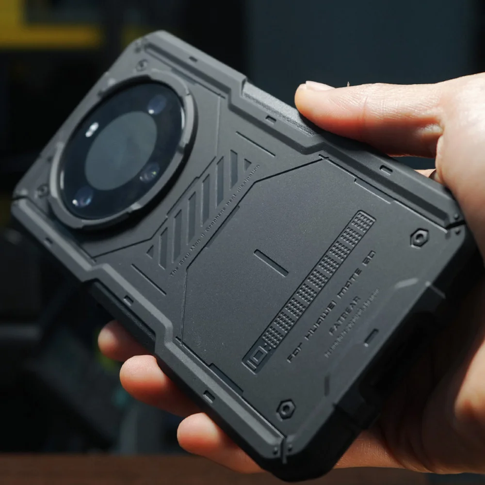 

FATBEAR тактический военный противоударный защитный чехол для HUAWEI Mate 60 Pro Plus, графеновое рассеивание тепла