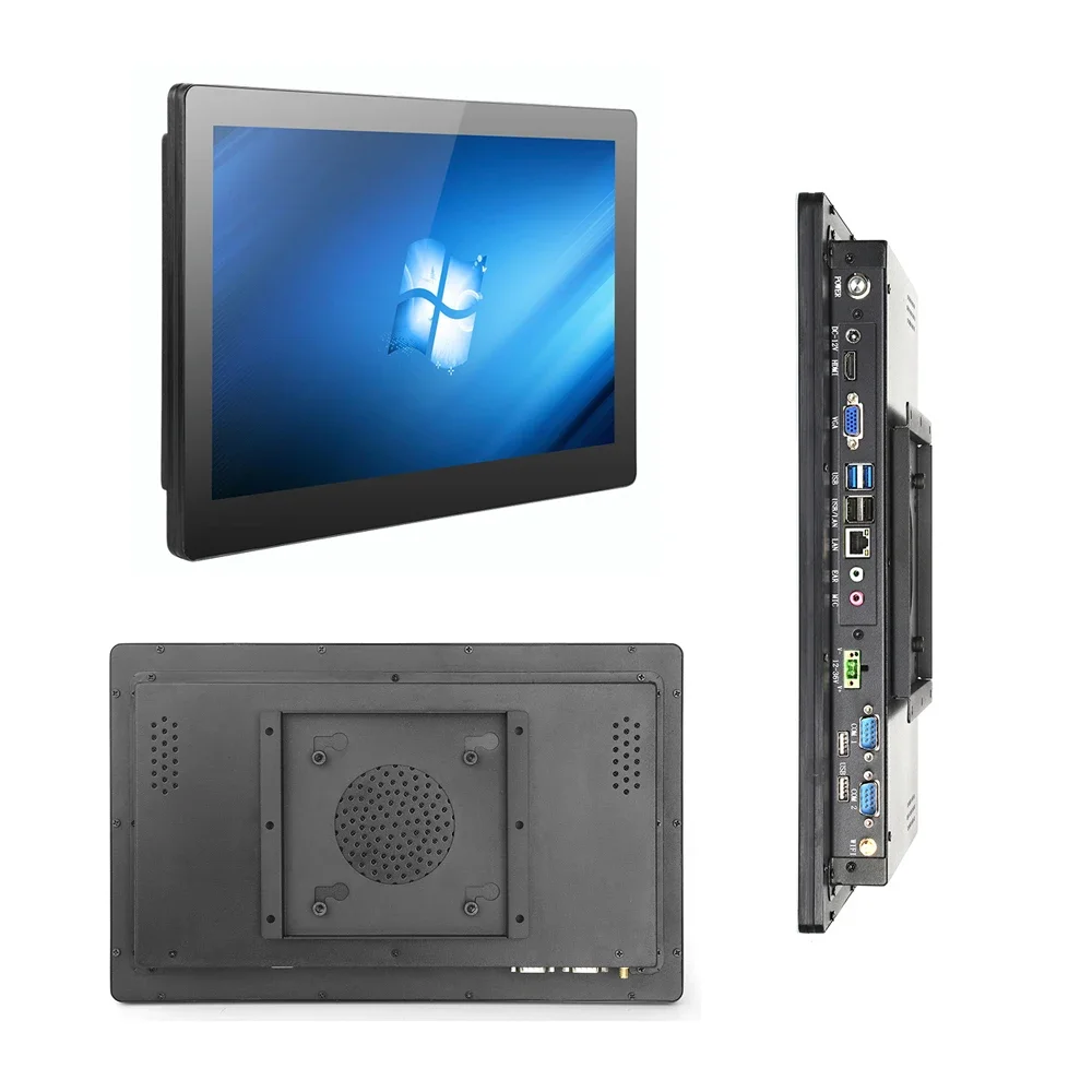 15.6 inch touch screen industrial pc True flat Embedded wall mounted Industrial Computer touch screen industrial all in one pc