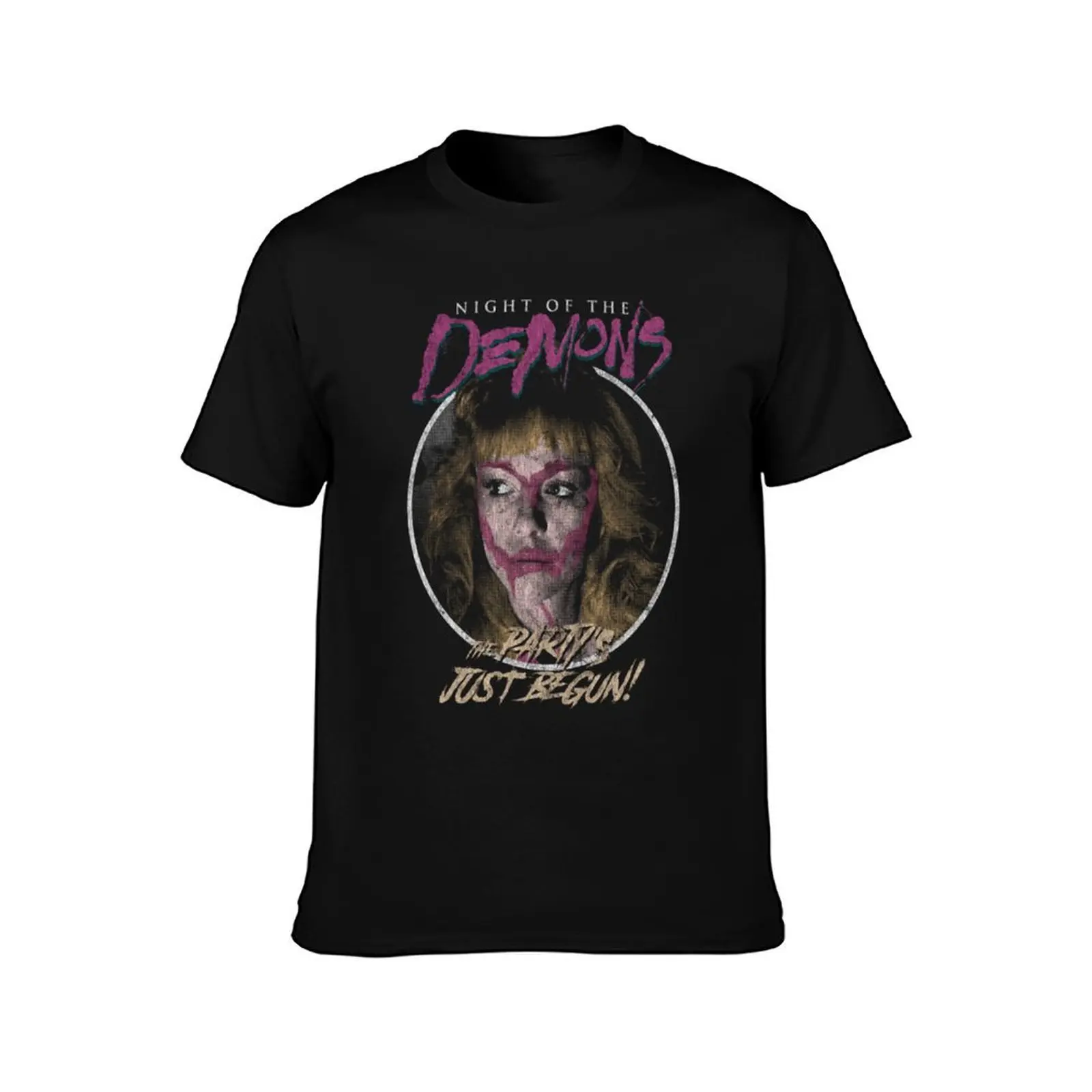 Night Of Thé Démons, Horror, 80s Horror (1) T-Shirt Basic Solid Color Short Sleeve T-Shirt
