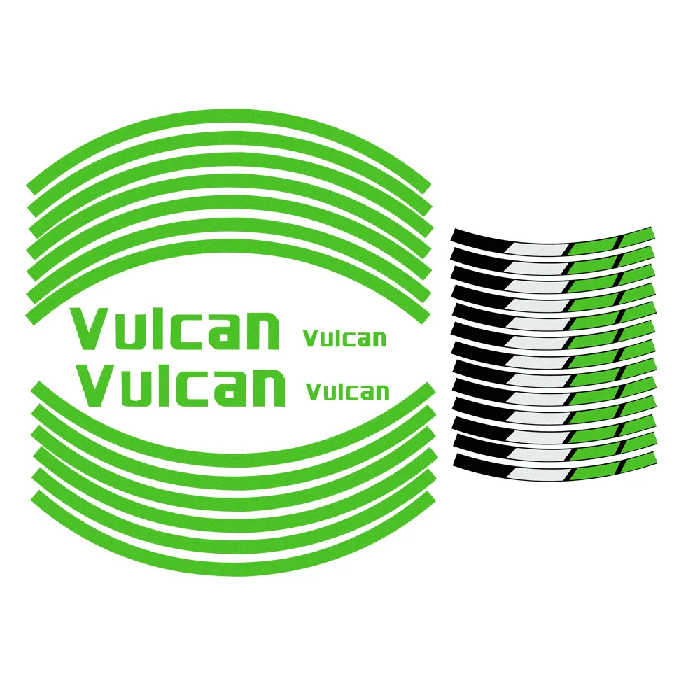 VULCAN/S 650 حافة ملصقات دراجة نارية الملحقات عجلة شريط مائي الجبهة الخلفية حماية الزخرفية صالح لكاواساكي فولكان-S
