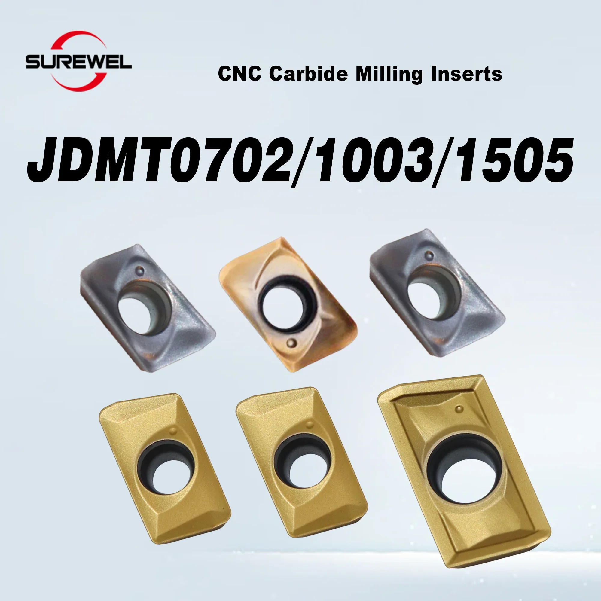

10PCS CNC carbide milling insert JDMT070204R JDMT100308R JDMT150508 Fast forward to milling insert for stainless steel machining