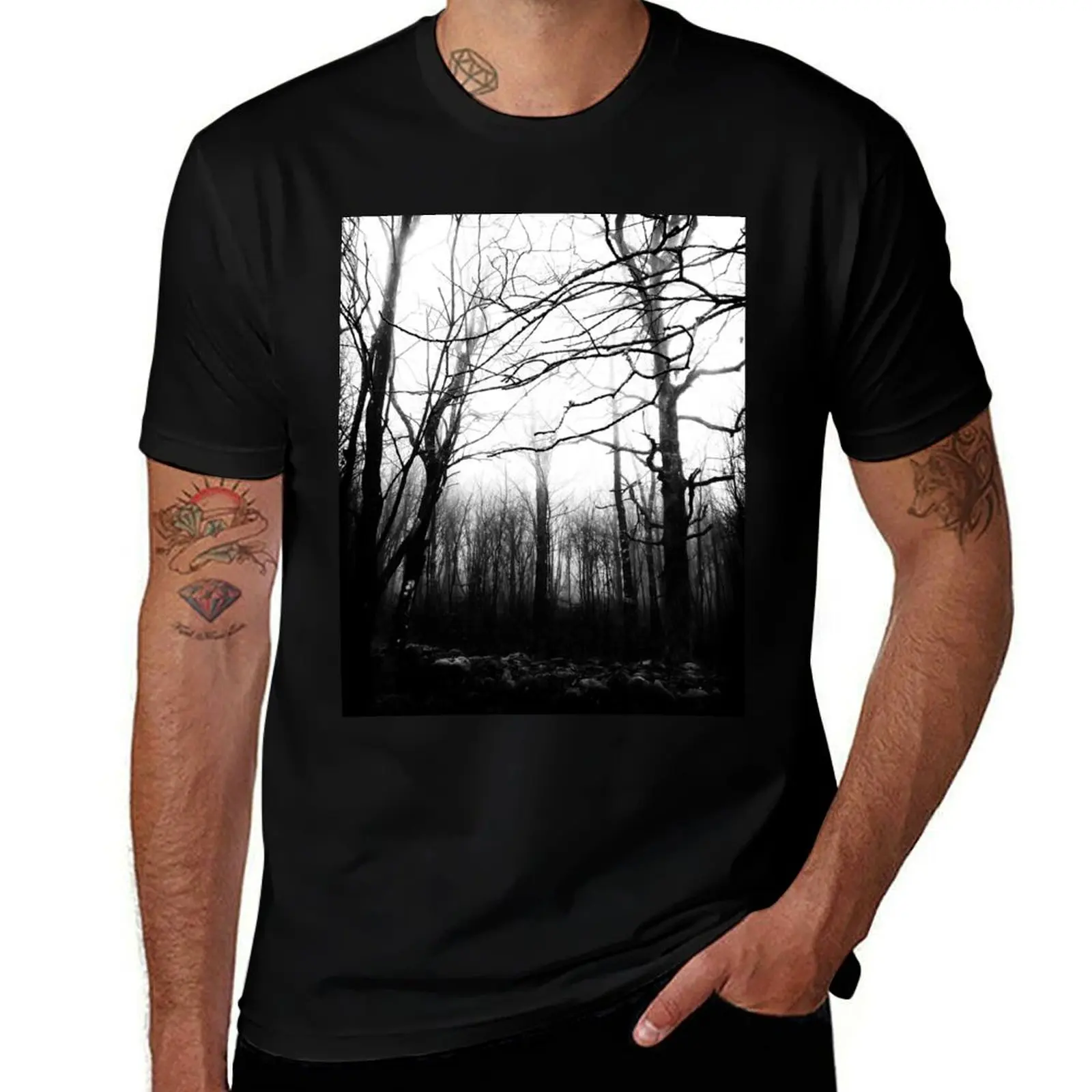 Desolate T-Shirt Simple Solid Color Crew Neck Tee T-Shirt