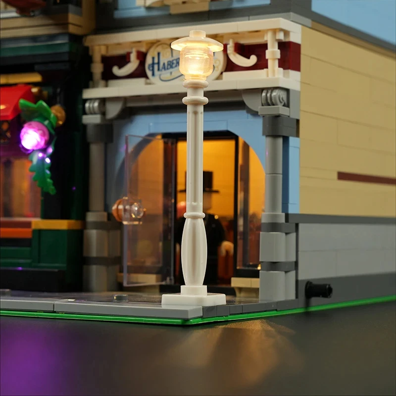 DIY LED-lichtset voor LEGO 10350 Tudor-hoek (alleen LED-licht, zonder blokkenmodel)