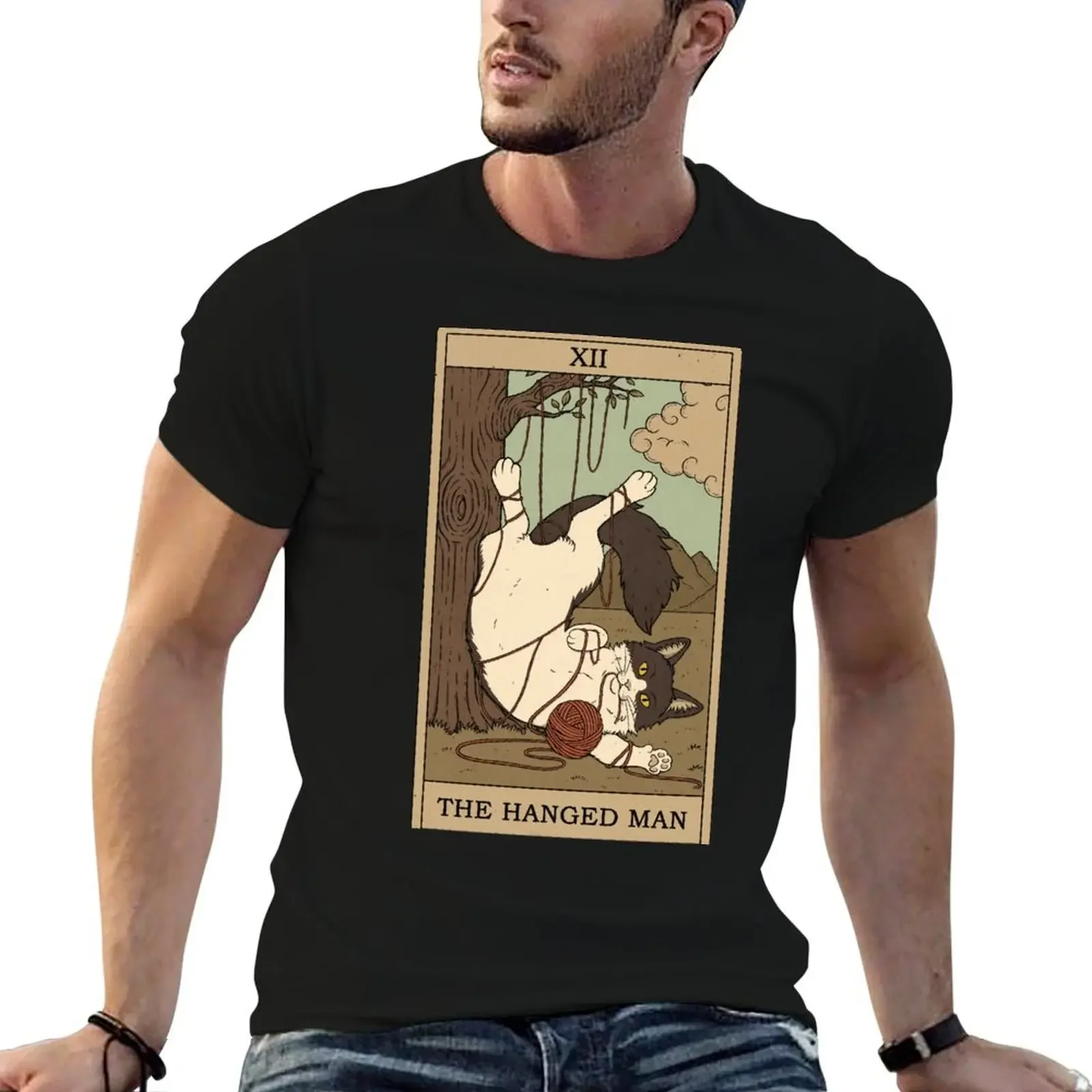 The Hanged Man T-Shirt custom t shirt blacks oversized t shirt men