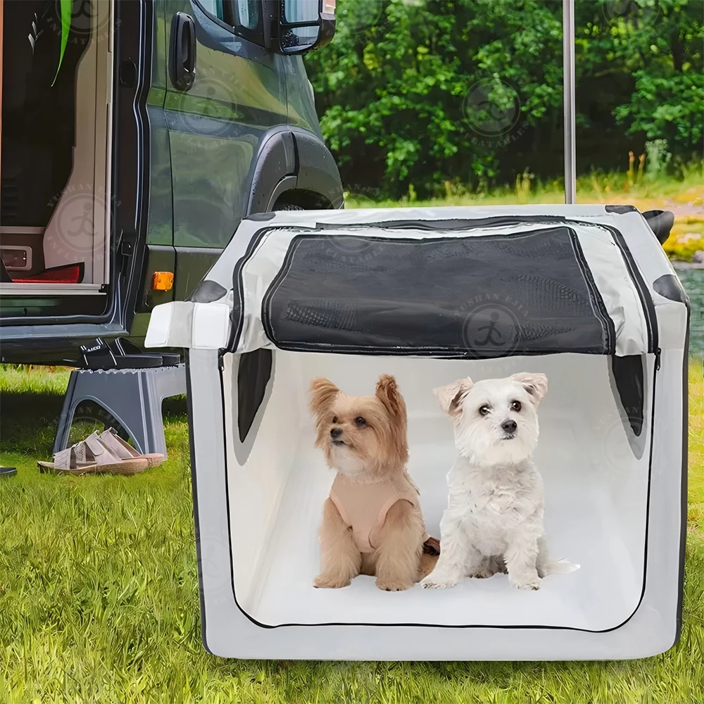 Outdoor Travel Portable Inflatable Pet Dog kennel DWF Carrier Transport Dog Kennel Box For Car