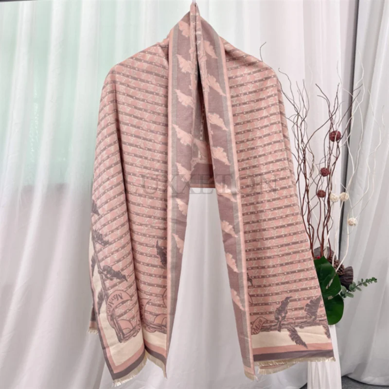 

Winter Women Cashmere Blanket Scarf Houndstooth Paisley Print Pashmina Cape Lady Thick Warm Shawl Wraps Luxury Brand 180*65 Cm
