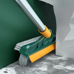 Crevice Cleaning Long Handle Stiff Bristle Triangle Floor Brush Bathroom Scraping Crevice Brush Scraping Floor Brush