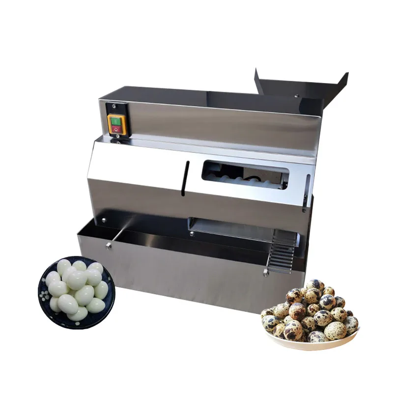 

Hot Sale Automatic Quail Peeler and Sheller Stainless Steel Quail Shell Removing Peeling Machine