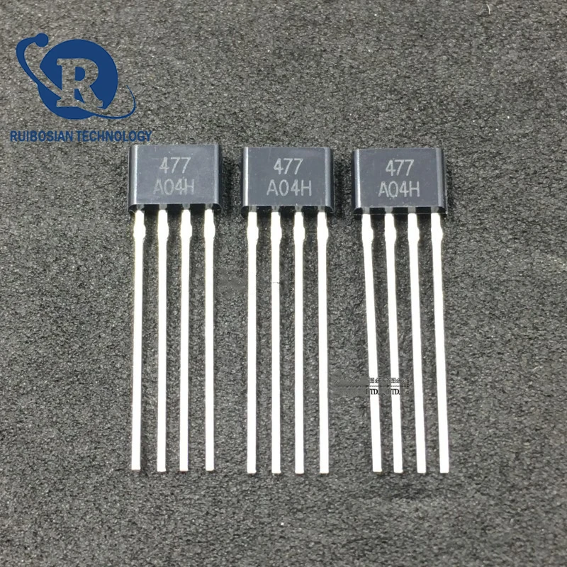 50PCS ATS477 AH477 FS477 MA477 MH477 477 477A SIP-4 3.5V-20V Single-turn fan Hall sensor