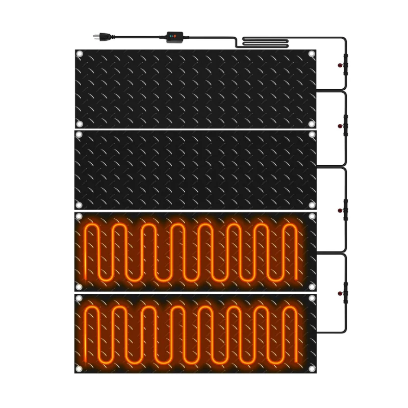 Outdoor winter driveway walkway electric non-slip rubber heating snowmelt pad