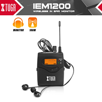 XTUGA IEM1200 Singles Transmitter Bodypack Stage Performance Meeting Wireless Monitoring System Wireless In Ear Monitor System