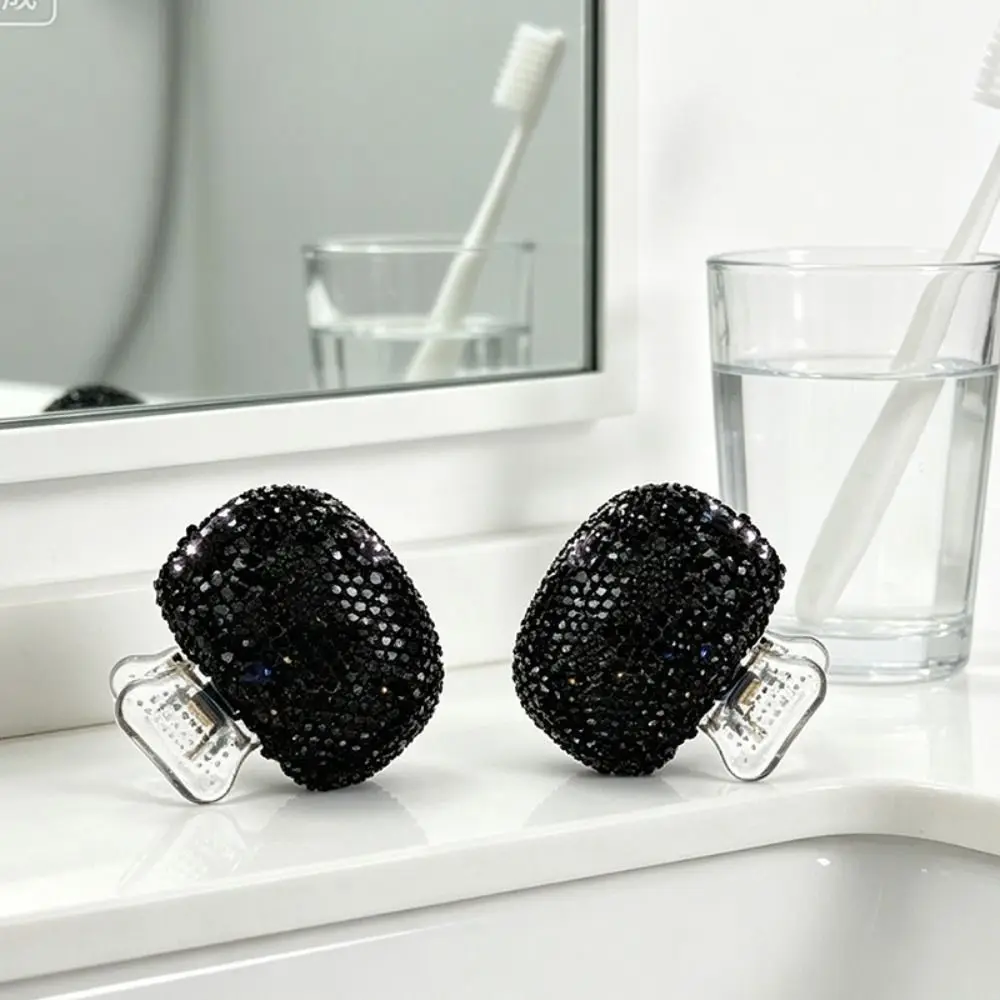 Portable Toothbrush Head Cover Waterproof Reusable Toothbrush Protector Shiny Breathable Rhinestone Toothbrush Cap Travel