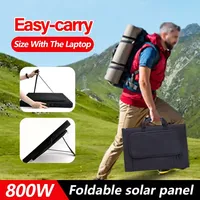 800W Solar Panel Kit Complete Camping Foldable Solar Power Station MPPT Portable Generator Charger 18V for Car Boat Caravan Camp