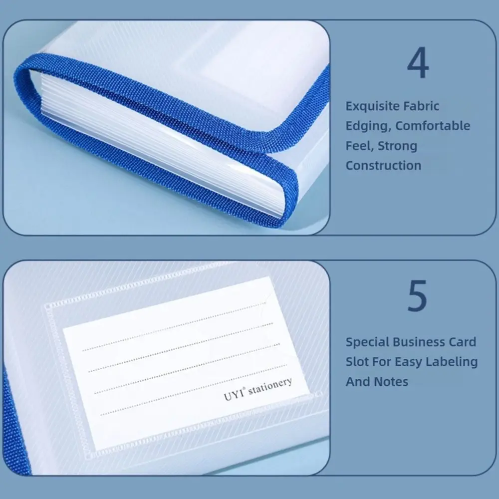 Large Capacity PP B6 File Folder Classification Waterproof Bill Storage Bag Strap Design Document Organizer Entrance Decoration