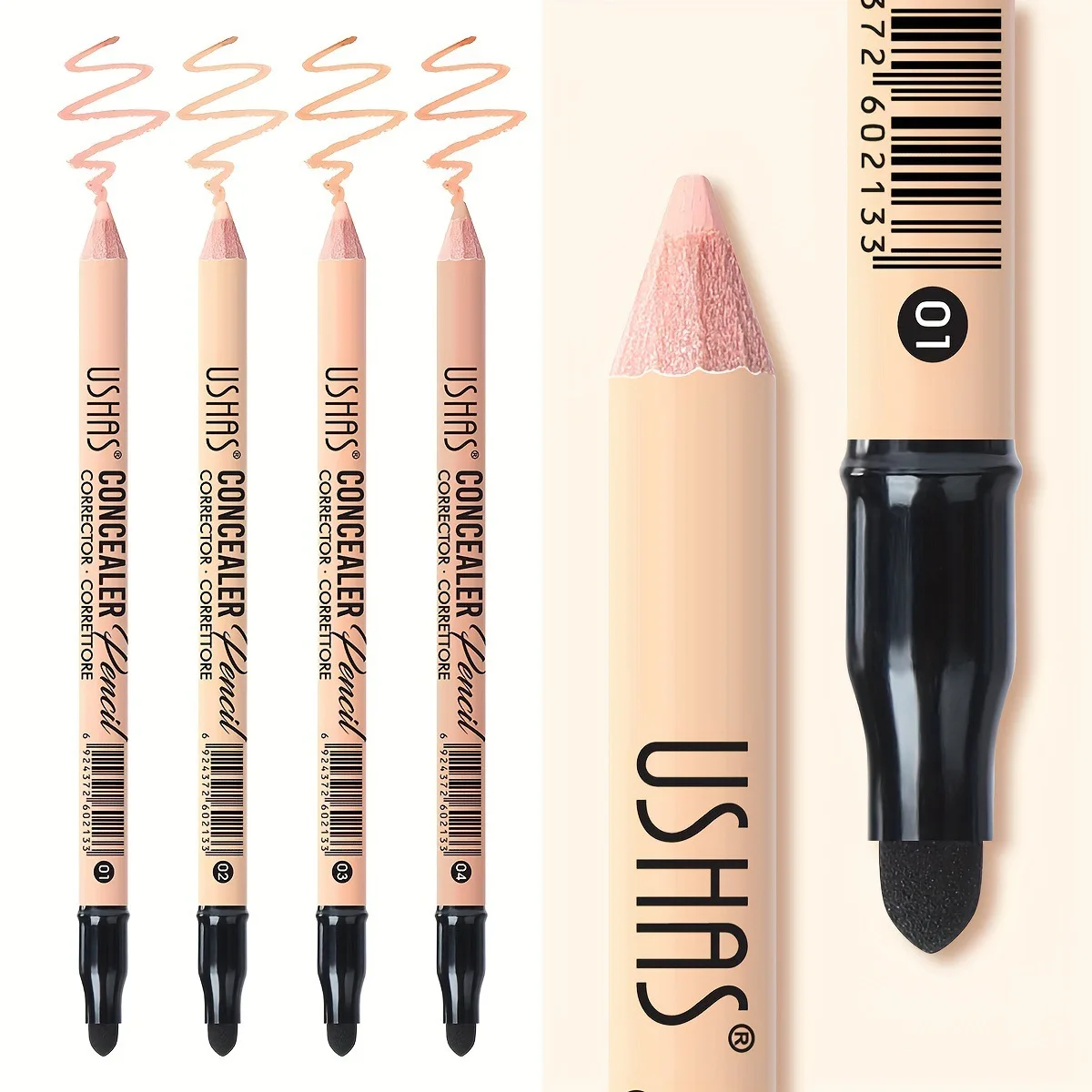 1 Stück langlebiger Augen-Concealer-Stift, feuchtigkeitsspendender, hautfarbener, korrigierender Concealer für alle Hauttypen