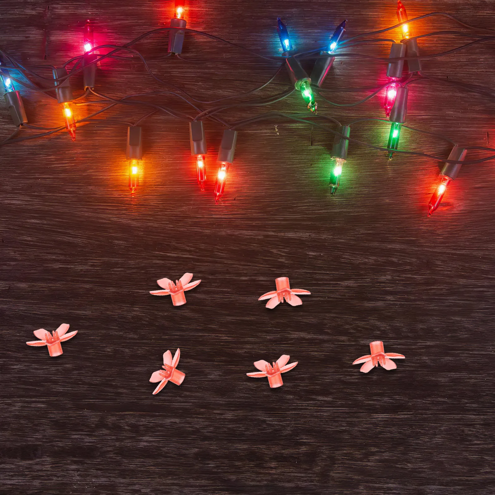 100Pcs Cherry Blossom Lampshade Covers 5Mm Plastic Decorative Lamp Shade Replacement for LED String Lights Wedding Party Home