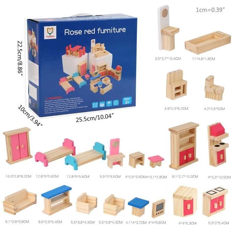 Mini kuchnia meble do salonu DIY Model domek dla lalek ozdoba Bjds dla lalki