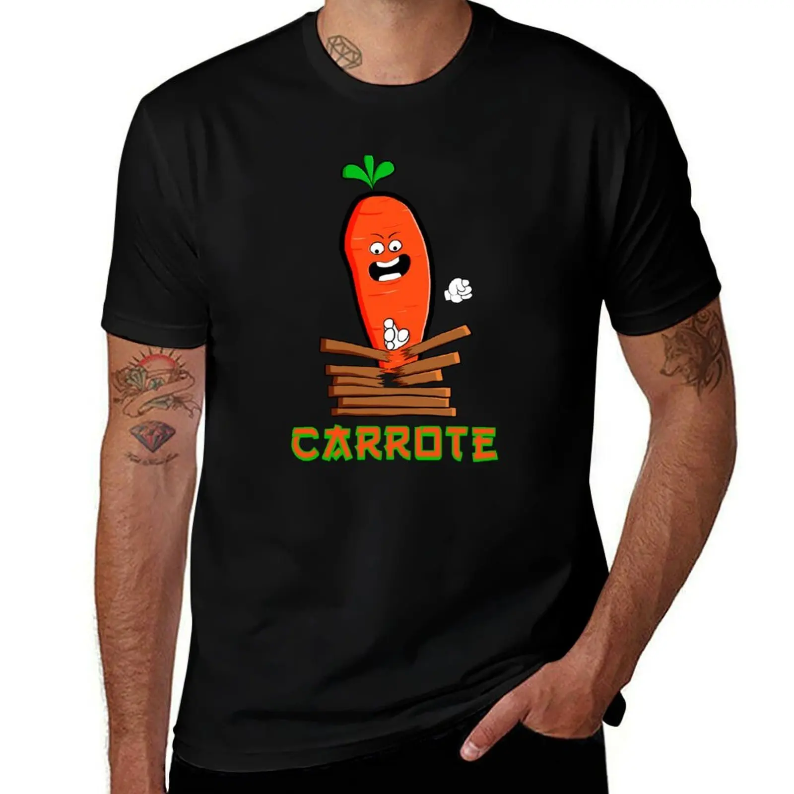 Karate Chop Carrot Kid T-Shirt t shirts for man slim fit T-Shirt