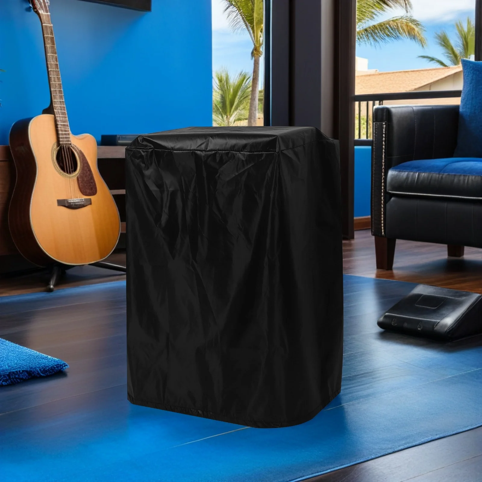 

Outdoor Audio Equipment Cover Weatherproof Oxford Cloth Speaker Protection for Patio Camping Trips Easy Access Control