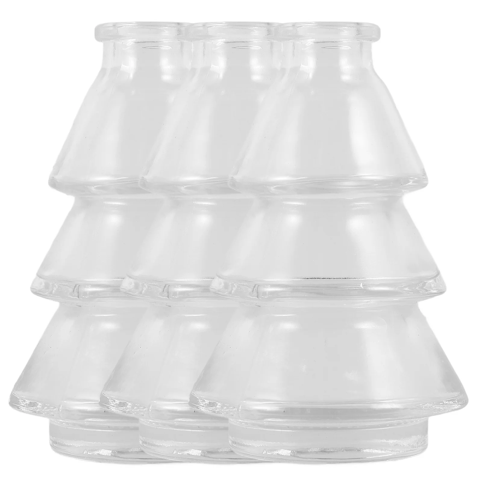 

3Pcs Minimalist Glass Vases Creative Design Transparent Small Vase Hydroponic Plants Decor Living Room Bedroom Office Ornament