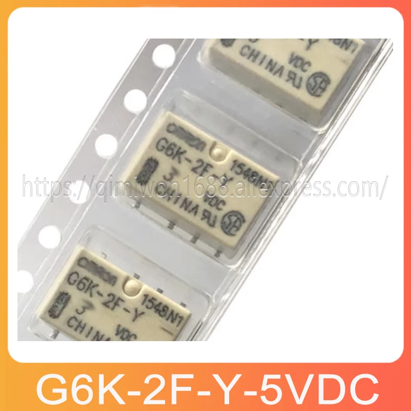 10PCS/Lot Original G6K-2F-Y-5VDC G6K-2F-Y-5 G6K-2F-Y 5VDC G6K2FY G6K-2F G6K 2F 5VDC DC5V 5V SOP-8 signal relay