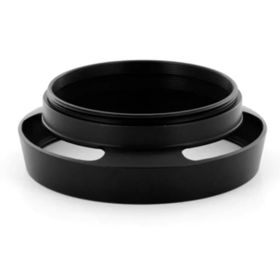 Camera metal hollowed out cover, hollowed out cover, slanted black 52mm/55mm/58mm/62mm/67mm lens sunshade