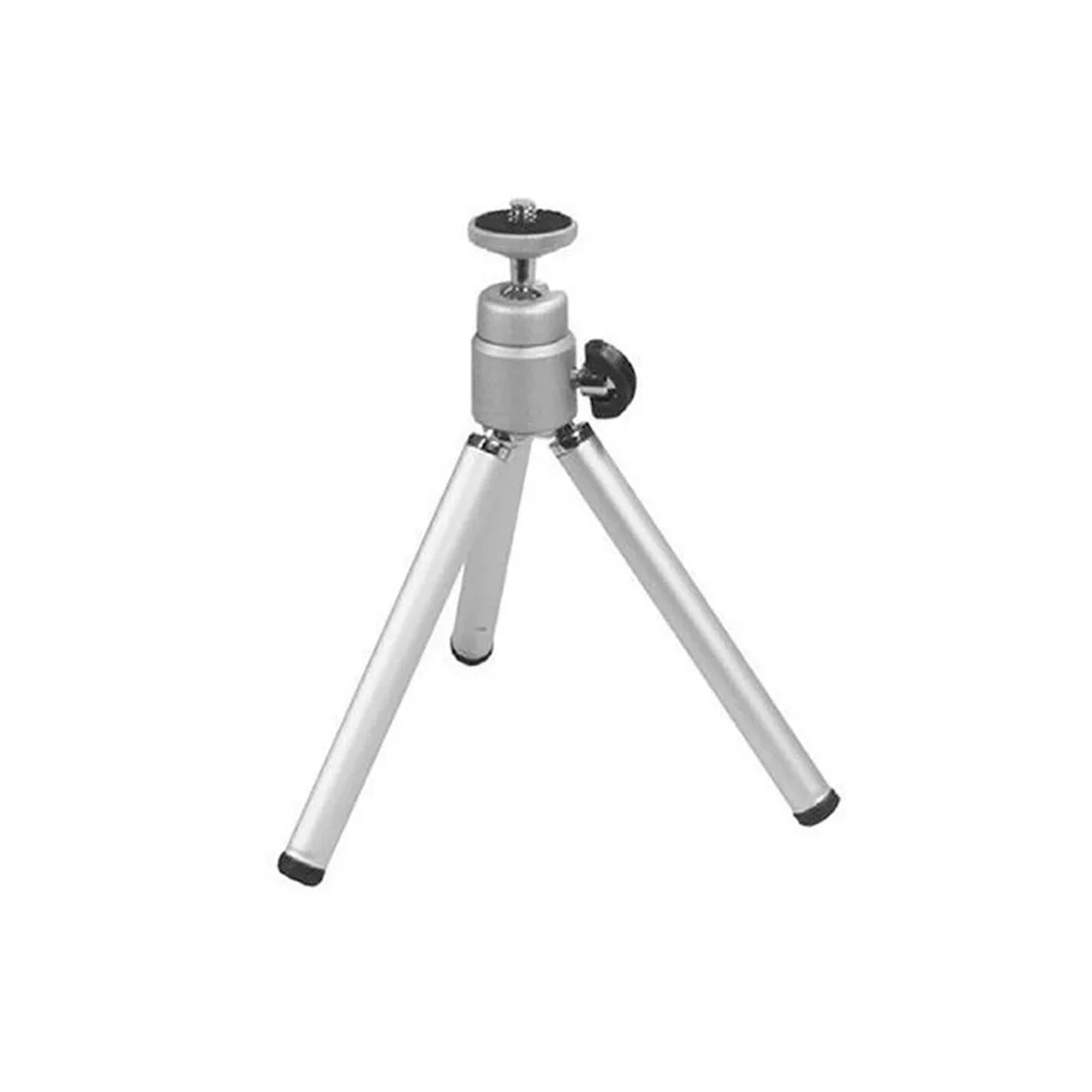 

Mini Adjustable Tripod Stand Compact Lightweight Aluminum Camera Phone Holder Compatible 14 Thread Portable for Uneven Surfaces