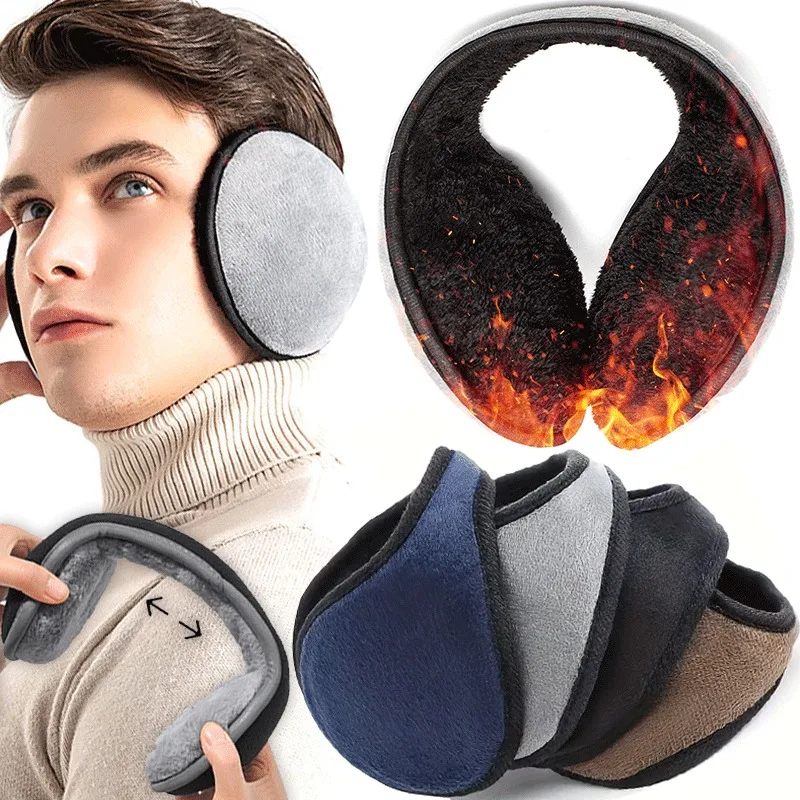 Windproof Warm Earmuff Thermal Soft Winter Anti Cold Ear Cover Antifreeze Plush Ear Muff Sports Soft Thermal Earflap Protector