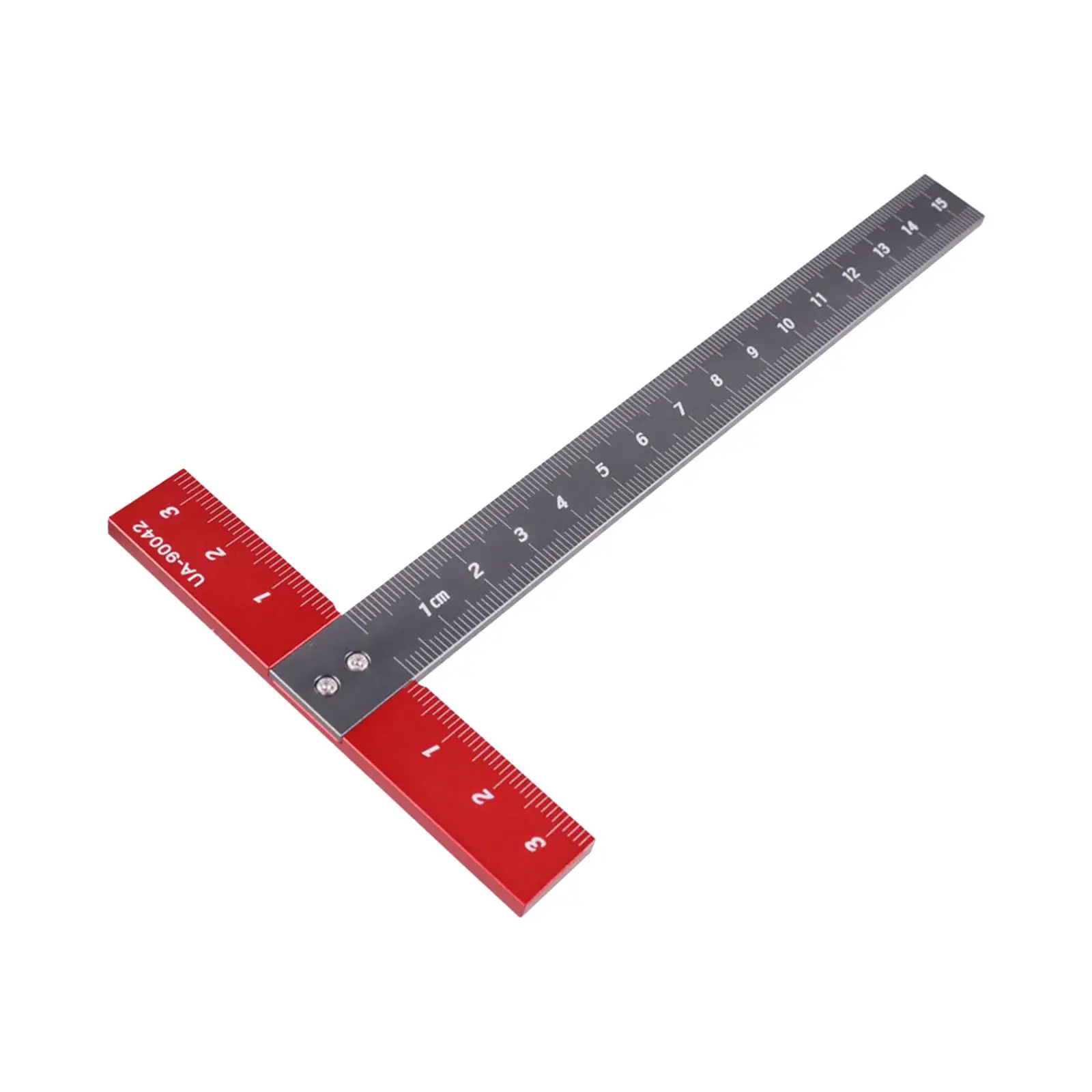 T Square Ruler Aluminum Alloy CNC Technology Scale Ruler Precise Angle UA 90042 for Drafting Tools DIY Hobby 170Mmx85mm