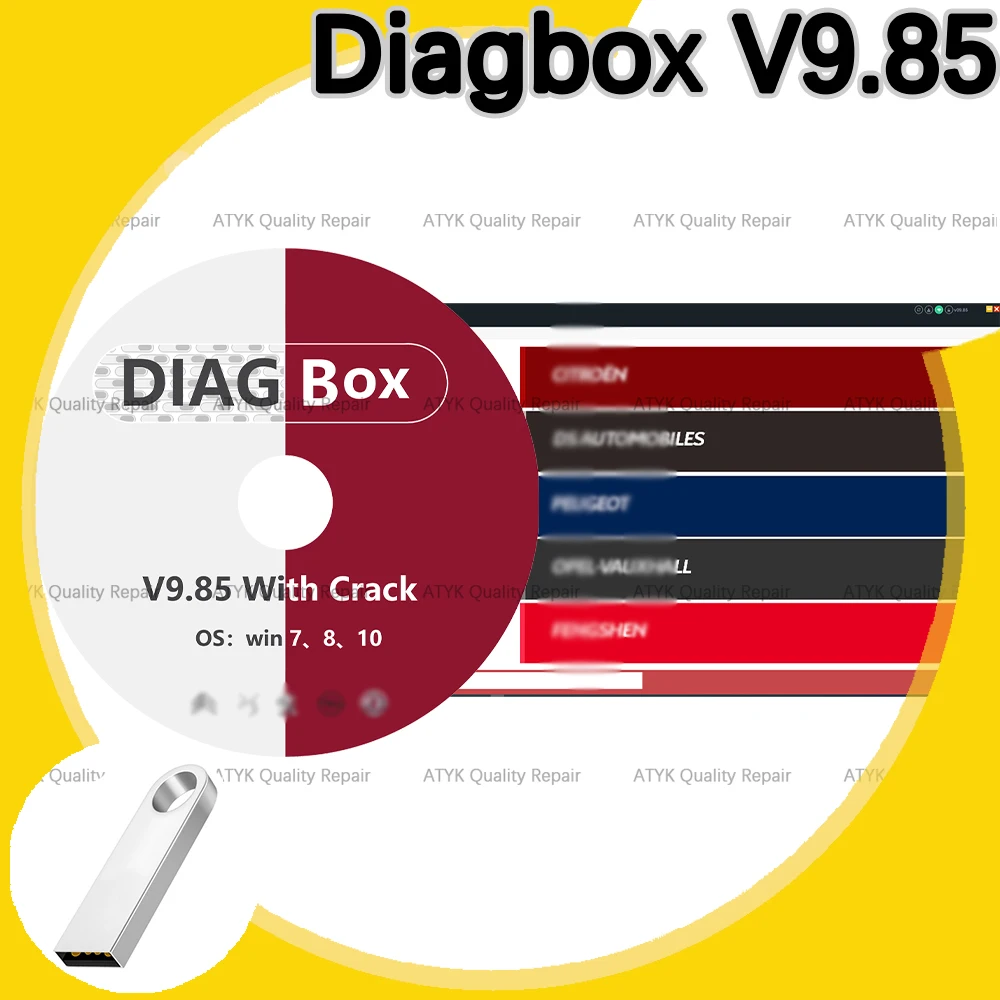 

Diagbox V9.85 With crack for PP2000 obd2 scanner Repair tools diagnostic pour voiture diagbox 9.85 Diagnose Adaptation software