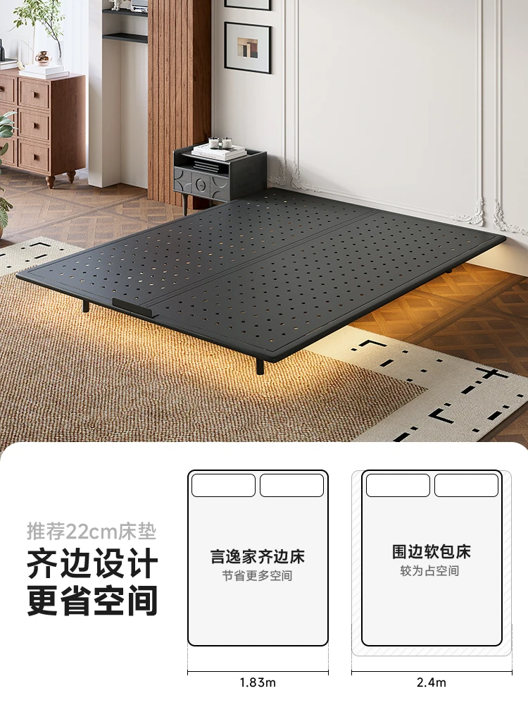 Lit suspendu sans chevet