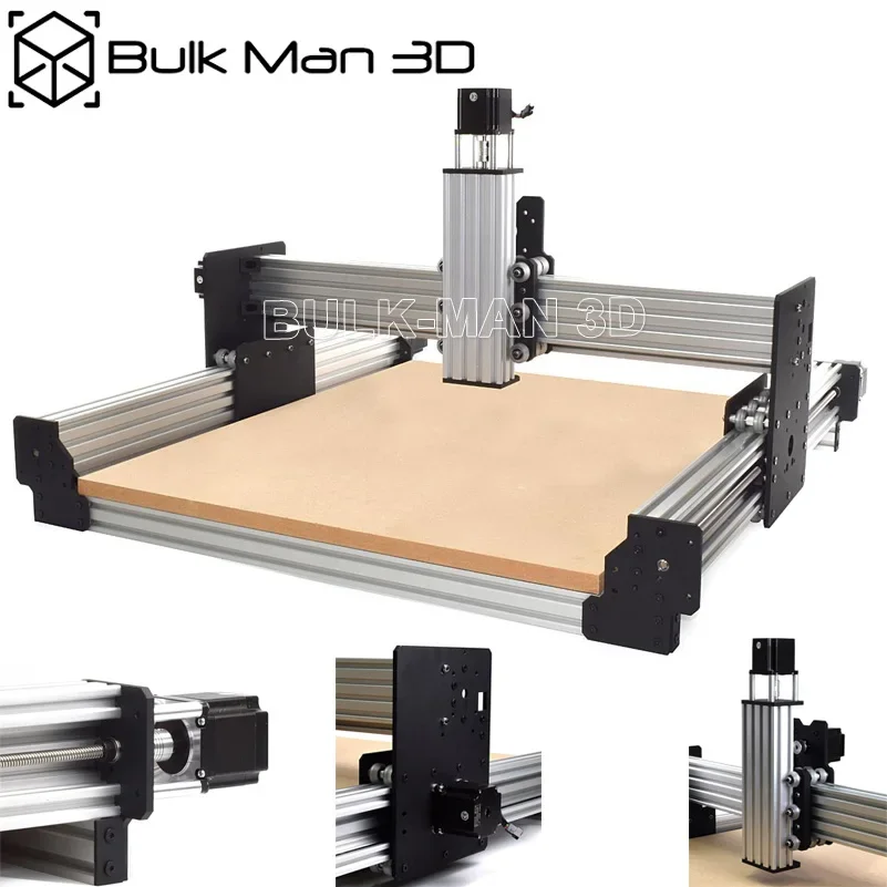 20% BulkMan3D Silver 1500x1500 Newest V2.2 WorkBee CNC Router Machine Full Kit with xPRO V5 GRBL Control System  CNC Wood Router