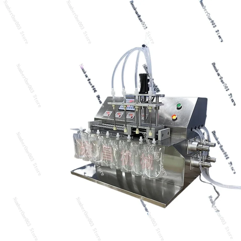 Nozzle Bag Filling Machine, Stand-up Bag, Liquid Soy Milk, Smoothie, Fresh Soup, High Temperature, Food Grade Filling