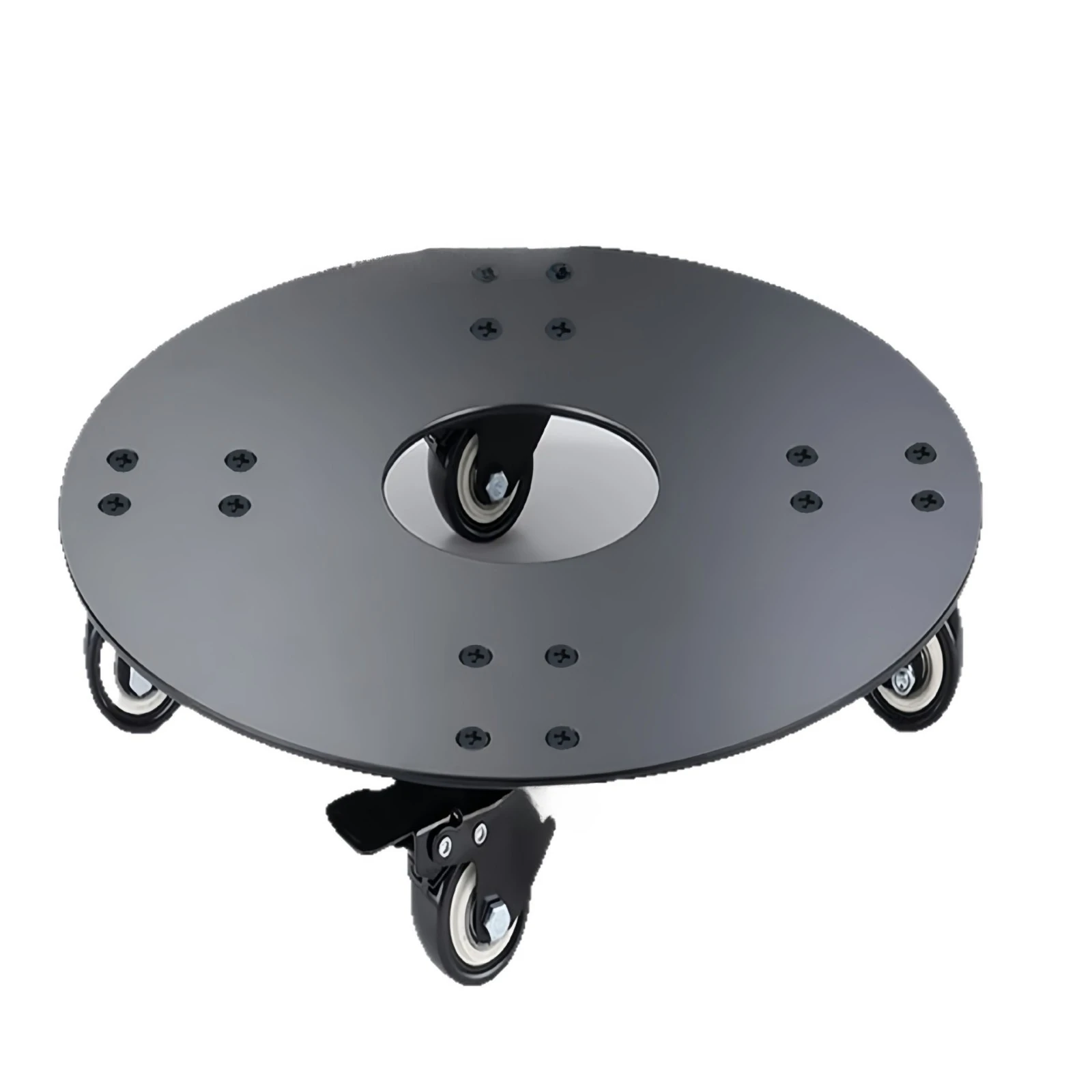 2026 Heavy Duty Flower Pot Rack Universal Flower Pot Wheels Round Metal Tray Plant Movable Rolling Potted Plant Stand Rollers