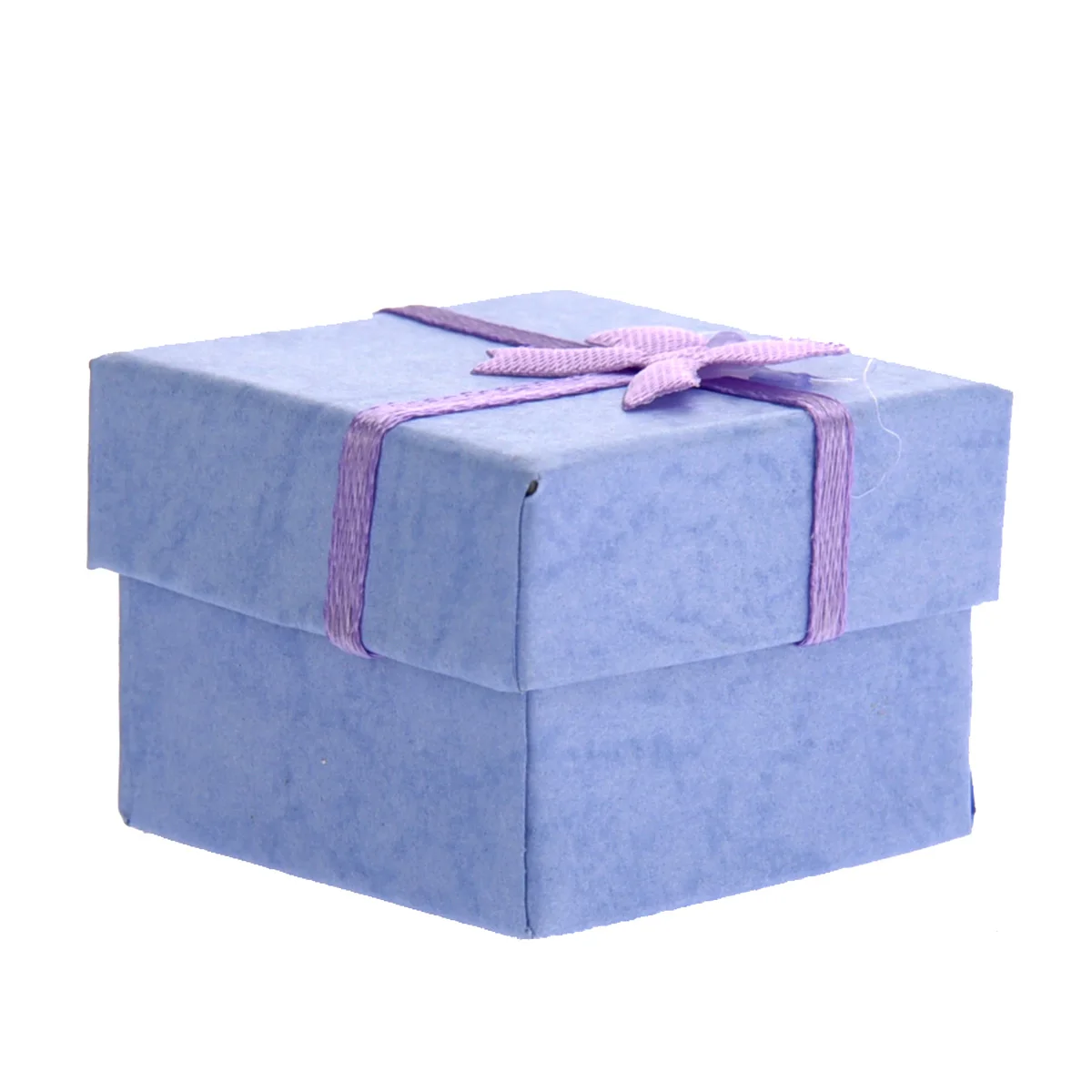 

24pcs Boxes Jewelry Storage Jewelry Gift Box ganizer Purple Bowknot Ribbon Style Earring Case 4x4x3cm Present Packaging