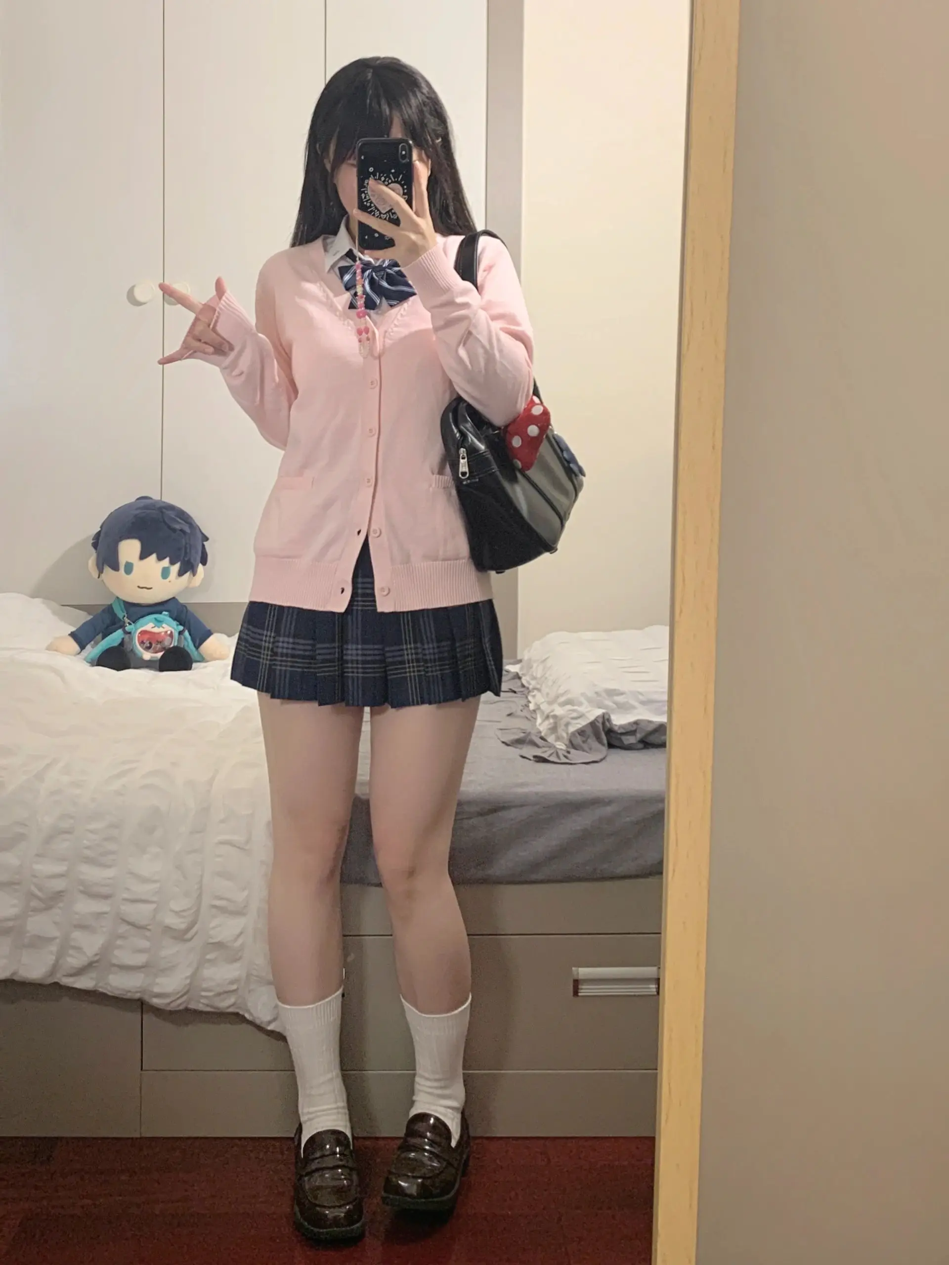 Pink Blue Black Cute Jk Sweater Knitted Cardigan Female Original Japanese Jacket Uniform School Supply Feeling Lazy Style