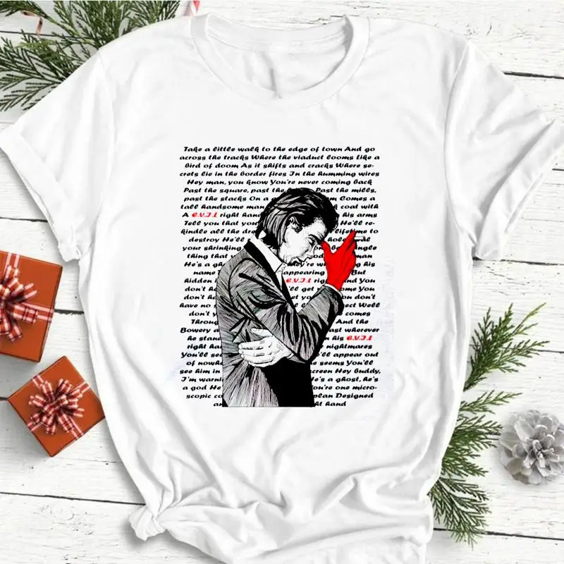 

Новая белая рубашка Nick Cave And The Bad Seeds всех размеров S 234XL