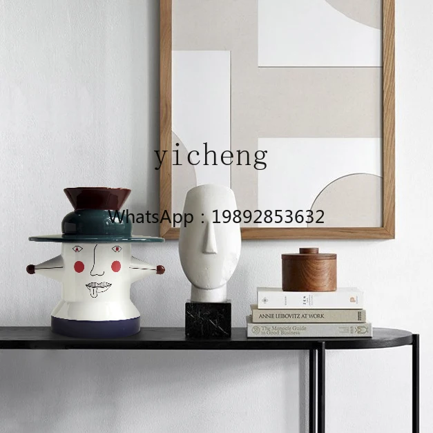 Home Decoration Ornament Modern Simple Creative Portrait Abstract Ceramic Ornament