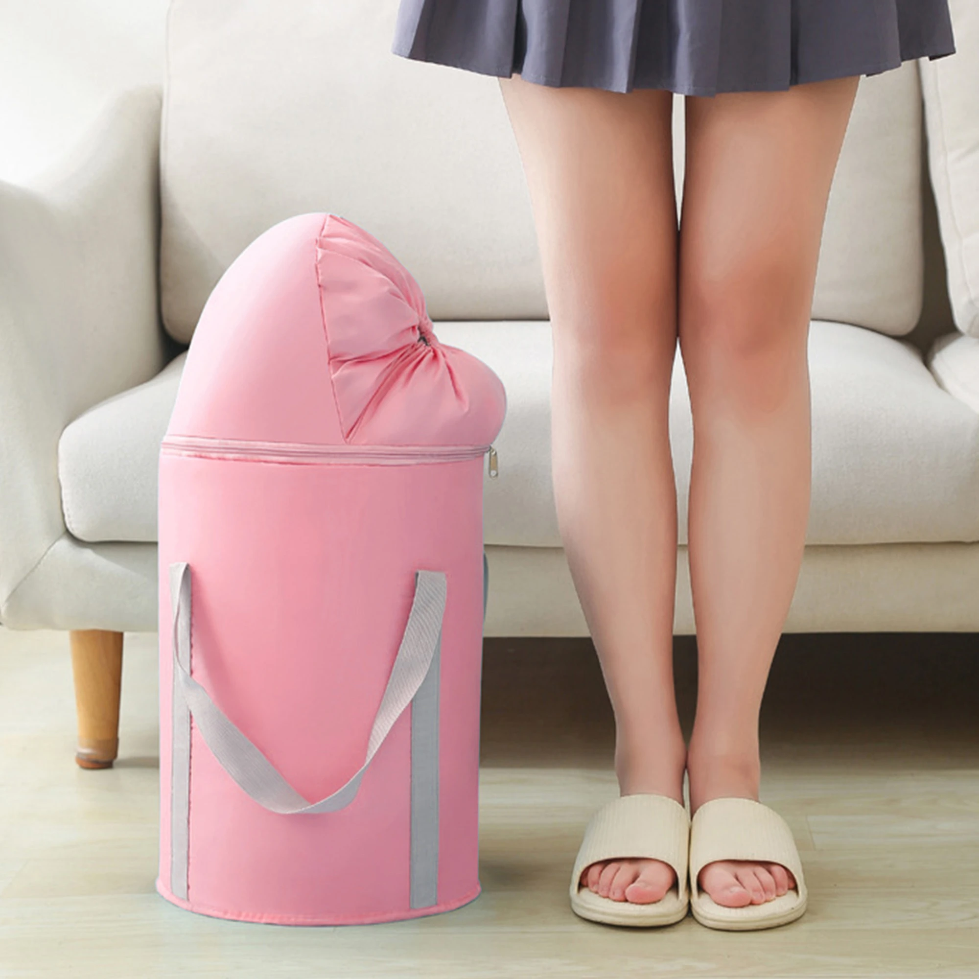 Foldable Over-Knee Foot Bath Bucket Portable Spa Basin Collapsible Pedicure Soak Tub Large Steam Bag No Power for Home Travel - view 6