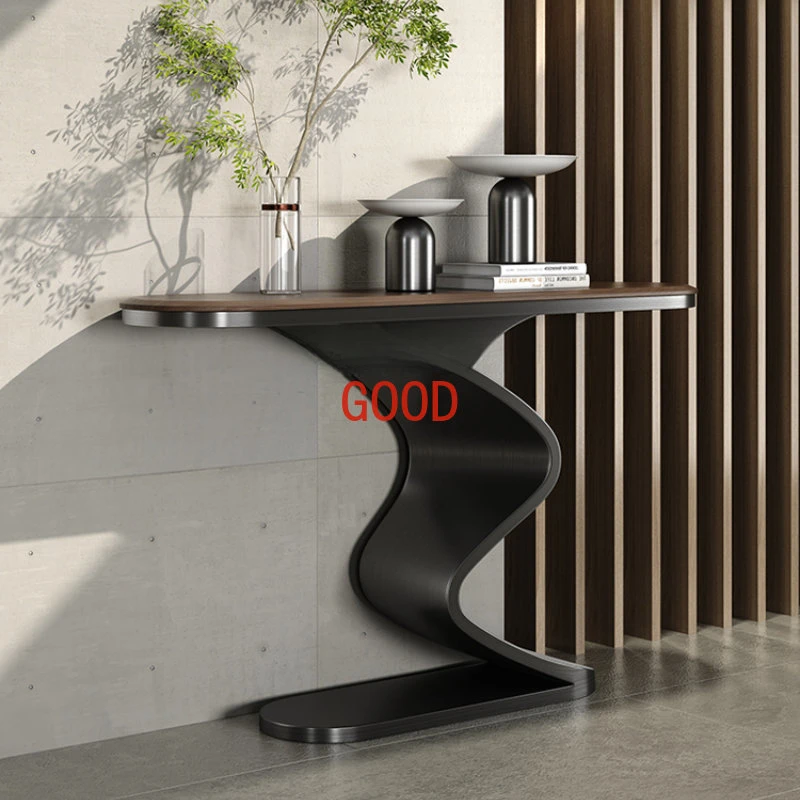 

Итальянский доступный роскошный стильный входной шкаф из черного ореха современный минималистичный настенный домашний комплект с боковым обзором консоль столы