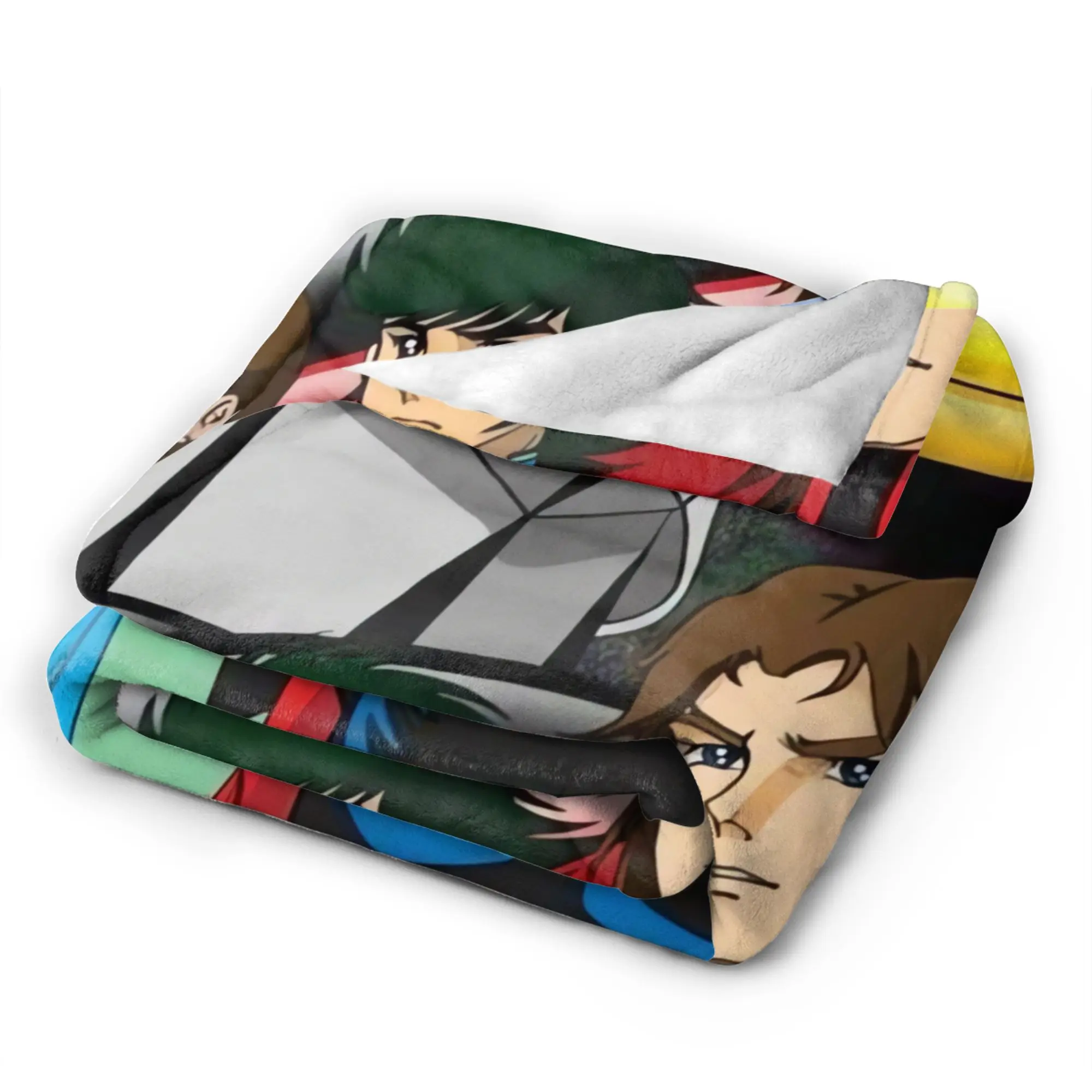 Ufo Robo Grendizer Goldorak Flannel Blanket Autumn  Warm Bedding Throws for Girls Boys Outdoor Trend Bedspread Sofa Bed Cover