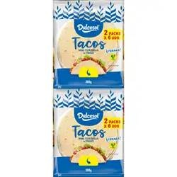 Dulcesol Tacos Mini tortillas de trigo - 36 tacos individuales en total- Empaquetadas en paquetes de 6 tacos