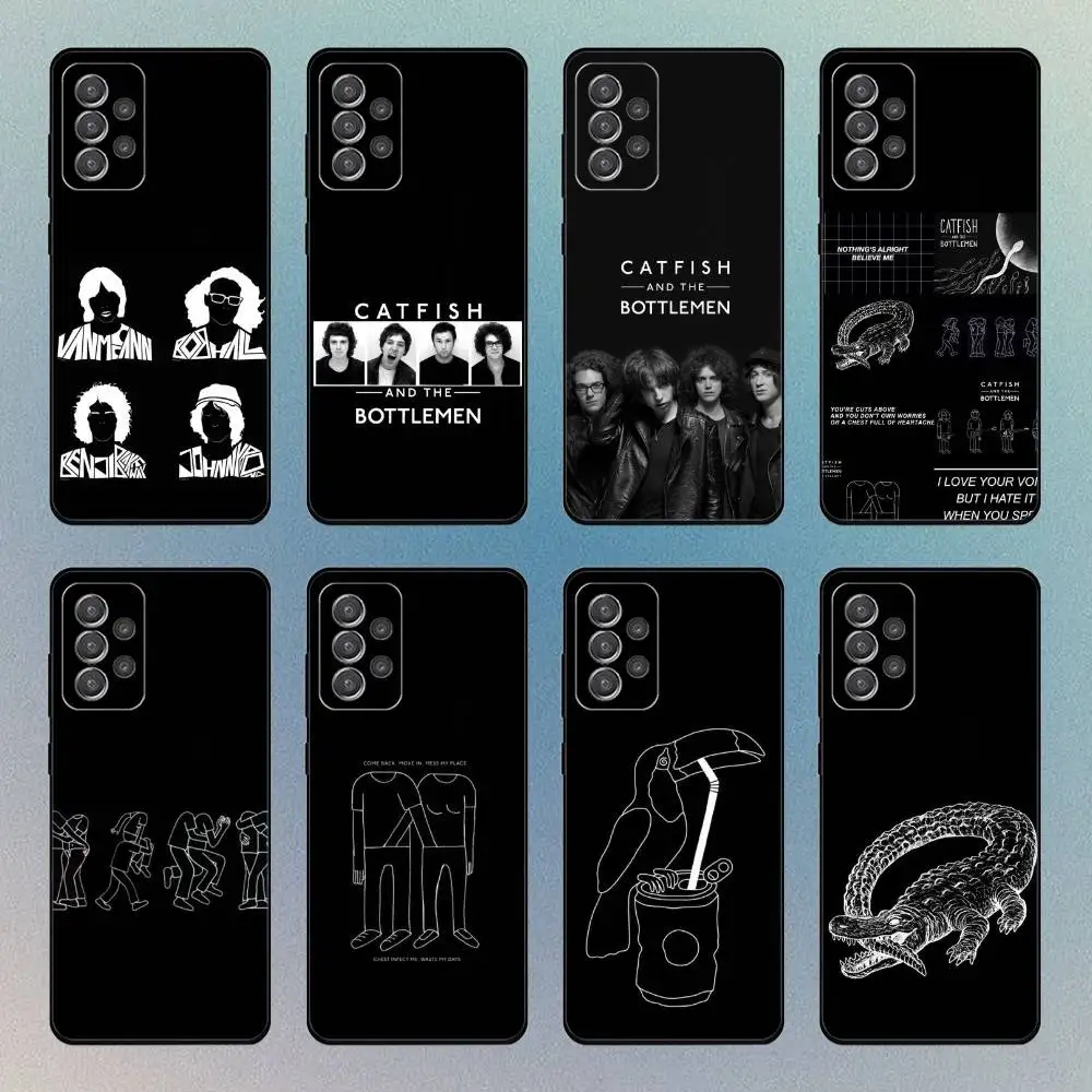 

C-Catfish And B-Bottlemens Phone Case For Samsung S25,S24,S21,S22,S23,S30,Ultra,S20 Black Soft Case