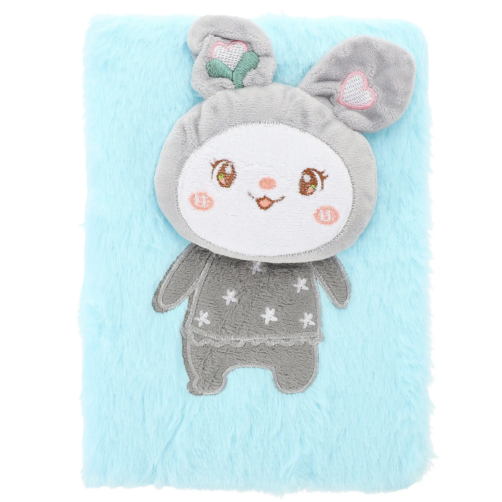 Lovely Cartoon Notebook Adorable Cover Daily Use Multi Function Writing Diary Note Accessory Student Journal Book Gift